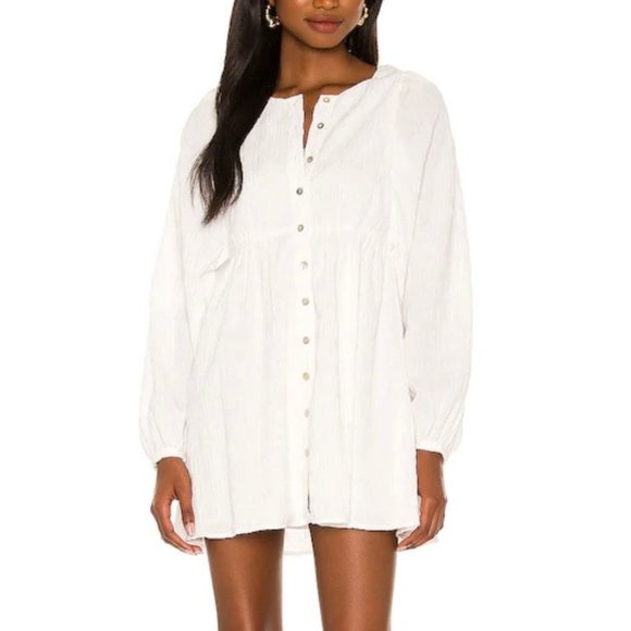 MAJORELLE Kimmie Mini Dress in Natural - Picture 1 of 10
